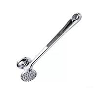 Double Sided Food Hammer for Tenderizing Meat, Cracking Crab, and Crushing Garlic, Stainless Steel Construction
