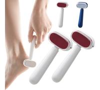 Double-Sided Foot Scraper for Callus Removal,2/4 x Replacement Head, Dead Skin for Feet Pedicure File with Plastic Handle, Removes Stubborn, The Ultimate Care Experience (A2)