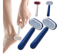 Double-Sided Foot Scraper for Callus Removal,2/4 x Replacement Head, Dead Skin for Feet Pedicure File with Plastic Handle, Removes Stubborn, The Ultimate Care Experience (B2)