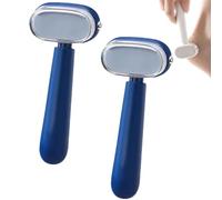 Double-Sided Foot Scraper for Callus Removal, Foot File Callus Remover, Foot Scrubber, The Genius Foot Scrubber for Mess-Free (Blue)