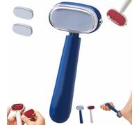 Double-Sided Foot Scraper for Callus Removal, Safe Pedicure Tool, 2pcs | Arc-Shaped Stainless Steel Foot File Rasp for Cracked Heels Corns Dry Feet Home Travel Use, Gentle Not Harm The Skin(Blue)