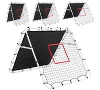 Double Sided Football Rebounder Net, Adjustable Kickback Net