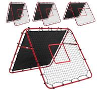Double Sided Football Rebounder Net, Adjustable Kickback Net