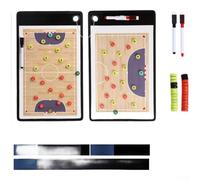Double Sided Football Training Board Magnetic Tactics Planner for Soccer for Coach Lesson Planning(Futsal)