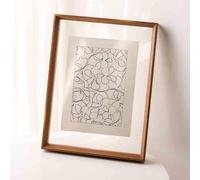 Double-sided Glass Photo Frame, A3/a4 Floating Frame For Canvas & Postcards, Clear Dust-proof Display For Photos, Art, And Posters - Modern Home Decoration Walnut 8 inches [15.2 * 20.3cm]