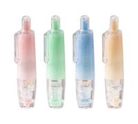 Double-Sided Glue Sticks - Pack of 4 Glue Runners Versatile | 360 Degree Rotating Pressure Glue Stick - for Journaling Office Packaging Art Home Photo Projects