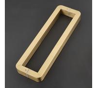 Double Sided Gold Door Handles Heavy Duty Metal Pull Set Modern Stainless Steel Back to Back Design for Front Doors 72.5cm (28.5") Long Door Pulls