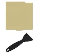 Double-Sided Gold for pei Build Plate with Scraper Tool for Easy Release | Double-sided Gold for pei, 0.5mm Flexible Steel, Up To 120°C, Easy Part Removal, Includes Plastic Scraper Tool