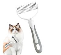 Double Sided Grooming Comb - Detangling Dog Hair Brush, Hair Removal Tool | Comfortable Handle, Lightweight and Durable for Care, Family, Friends, Home Accessories