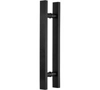 Double-Sided H Shape Shower Glass Door Handle - Push Pull Entry Handle for Home & Office, Durable, Modern Design