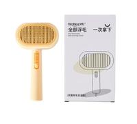 Double Sided Hair Removal pet self-Cleaning Needle Comb, Press to Remove Floating Hair, Dog cat Comb, cat Dog Universal Cleaning Tool