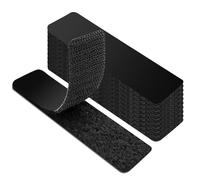 Double Sided Hook and Loop Tape, Black Heavy Duty Pads, Long Lasting Adhesion for Glass, Metal, Wood, Flexible and Strong Double Sided Tape, Heavy Duty Double Sided Tape