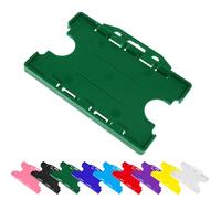 Double Sided ID Card Holder Green Two Sided ID Badge Holder from PCL Media Ltd - Holds Two ID Cards One Either Side of The Holder