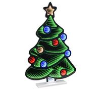 Double Sided Infinity Mirror Light Christmas Decoration Optical Illusion Multicolour - Christmas Tree
