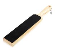 Double Sided Leather Strop for Kitchen Knives and Deburring,Style to 2 | manual honing aid, surface over wood, hanging cord, extends time between sharpenings, chef friendly