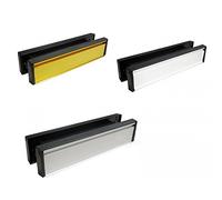 Double Sided Letter Plate Set for Front Door - Silver 20mm-40mm Door Thickness