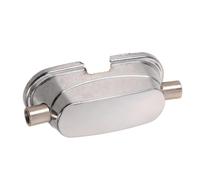 Double Sided M5 Metal Snare Drum Lugs for 51mm Drums | Symmetrical Build, Smooth Burr Free Edges, Balanced Force Distribution, Silver Finish, Precision Fit