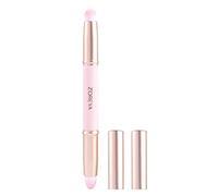 Double Sided Makeup Brush - Double Sided Lipstick Brush with Round Tip, Lipstick Shine Makeup Brush with Lid, Professional Eye Lip Makeup Brush for Fulenyi