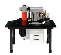 Double-sided Manual Edge Banding Machine, Portable Woodworking Gluing Machine, 1200W Straight Line Edge Bander for DIY and Professional Use