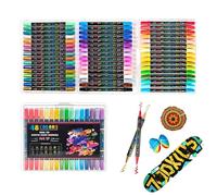 Double Sided Markers - Tip Sketch Markers for Artists | Precision Bullet & Broad Tips, Fluid Color Pens, Alcohol Ink, Quick Dry & Sangu Free