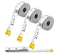 Double Sided Measuring Tape for Body Height Waist Measurements Dual Scale Clothing Fiberglass Tape Measure White Craft Tailors Clothes Sewing 60 Inch/150cm (3Pcs)