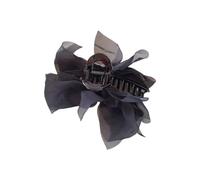Double-sided mesh bow tie grab clip back head large accessories elegant clip curly temperament headwear hair shark E7L3