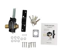 Double Sided Metal Security Devices - 6.06 Inch Iron Barn Door Lock | Shed Door Lock for Wooden Garage for Farmhouse, Farm, Garden, Cottage, Backyard, Yard, Warehouse, Po