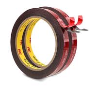 Double Sided Mounting Tape Compatible with 3M 12.5mm x 4.7m Black 2 Pack 5925 0.6mm Thick Heavy Duty Foam Tape Strong Adhesive for Car Décor Home Office Logos