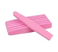 Double Sided Nail File,Nail Buffer Sanding Block, Pack of 50 Pcs Nail Buffer Block 100/180 Grit Multicolor Diamond Shape Double Side Sponge(Roze)