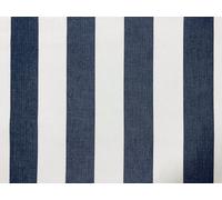 Double-Sided Navy Blue & White Stripe Drallon Fabric - 100% Acrylic Outdoor Indoor Textile for Tables, Cushions & Parties - 160cm Wide (1 Metre)