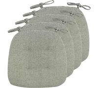 Double-Sided Non-Slip U-Shaped Chair Pads Set of 4 - Comfortable Green Dining Room Cushions for Kitchen Stylish Home Decor Enhanced Grip Perfect for Dining & Living Spaces