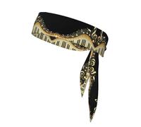 Double-Sided Novel Music Note Printed Bandana For Men And Women For Football,Yoga,Fitness,Ninja Headband