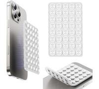 Double Sided Octo Buddy Suction Cup Phone Mount - Silicone Sticky Phone Grip with Higher Suction Power for Effortless Hands-Free Selfies & Videos, Octo Buddies Suction Phone case Suction Grip （White）