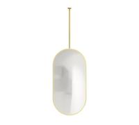 Double-Sided Oval Ceiling Mirror - 60x90cm Floating Bar Design Ideal for Home & Hotel Decor Elegant Wall Accessory for Stylish Interiors.
