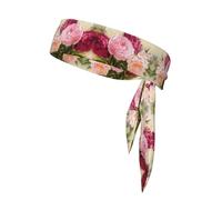 Double-Sided Peony Flowers Blossom Printed Bandana For Men And Women For Football,Yoga,Fitness,Ninja Headband