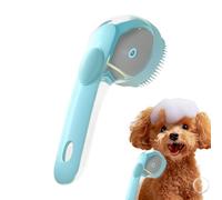 Double-Sided Pet Brush - Bath & Grooming Comb, Pet Bath Brush | Dog Scrubber, Kitten Shower Comb With Soap Dispenser, Detangling Slicker & Firm Bristles For Shampoo Lathering & Shedding Control