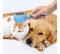 Double Sided Pet Brush, Soft and Hard Bristles, Removes Hair and Dirt, Ideal for Fur Care and Massage.