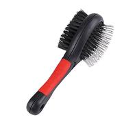 Double Sided Pet Grooming Brush, Dog Grooming Tool for Dogs and Cats, Pet Massage Comb for Removing Loose Fur and Dirt for Small to Medium Pets