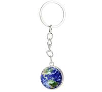 Double-sided planet keychain, glow in the dark creative solar system keychain for women, simple gift, beautiful terrestrial in the dark solar system.