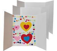 Double-Sided Pure White Trifold Poster Board 24" x 16" (3-Pack) - Smooth Interior, Eco-Friendly, Includes Double-Sided Tape - Science Fair, School Projects, Business Presentations Lonurya
