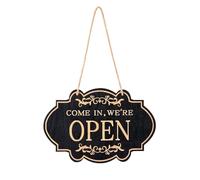 Double Sided Reversible Door Sign Durable Wooden Rustic Open Hanging Sign Vintage Store Open Close Hanging Sign for Shop Cafe Restaurant