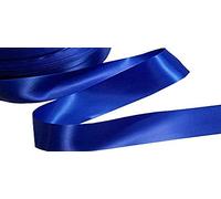 Double Sided Satin Polyester Ribbon Rolls for Fabric, DIY Art & Crafts, Bows, Gift Wrapping, Wedding Decorations, Card Making, Scrapbooks, Christmas (Royal (25mm×5m)