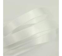 Double Sided Satin Ribbon, 27 Solid Colours, 10 Metre Reel, Fabric Ribbon for Gift Wrapping, Cake, Wedding Party Decoration, Hair Bow, Trimming, Sewing, and DIY Craft Projects (10mm Width, White)