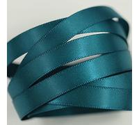 Double Sided Satin Ribbon, 27 Solid Colours, 10 Metre Reel, Fabric Ribbon for Gift Wrapping, Cake, Wedding Party Decoration, Hair Bow, Trimming, Sewing & DIY Craft Projects (10mm Width, Teal)