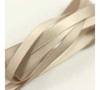Double Sided Satin Ribbon, 27 Solid Colours, 10 Metre Reel, Fabric Ribbon Perfect for Gift Wrapping, Cake, Wedding Party Decoration, Hair Bow, Trimming, Sewing & DIY Craft Projects (6mm Width, Taupe)