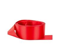 Double Sided Satin Ribbon Size 15mm x 22 Metrs Gift Wrap Ribbon, Ribbons for Gift Wrapping, Christmas Day Decorative Ribbon, Fabric Ribbon, Gift Wrapping Ribbon for Crafting, Wedding Party Decor (Red)