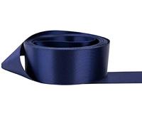 Double Sided Satin Ribbon Size 25mm x 10 Meters, Perfect for Gifts Wrap Sew Party, Decorations Events Dress Wedding Christmas Crafts, Bows Car, DIY, Bouquets, Cake More (Navy Blue)