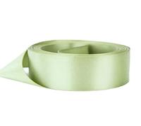 Double Sided Satin Ribbon Size 25mm x 10 Meters, Wedding Favours Easter Christmas for Gifts Wrap, Sew, Party, Decorations, Events, Dress, Crafts, Bows, Car, Floral More(Sage Green)