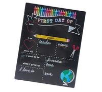 Double Sided School Blackboard Lightweight Wooden Board with Chalkboard for Educational Display Board Decors Double Sided Wooden Chalkboard