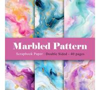 Double-Sided Scrapbook Paper Pad, Marble Pattern Watercolor Cardstock Paper, 8.5"×8.5” Mixture Colored Paper for Cardmaking, Scrapping Art, Bullet ... DIY Origami Paper Folding Kit Cardstock